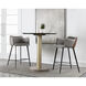 Griffin 34.75 inch November Grey / Bravo Cognac Counter Stool